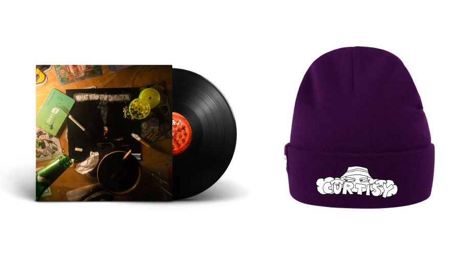 Curtisy - WHAT WAS THE QUESTION LP & Beanie Bundle - Pre-Order Now
